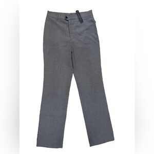 Theory Constance Wool Blend Trousers NWT Sz 4 Gray Straight Leg Dress Pants USA